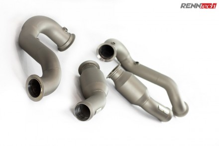 RENNtech | Downpipes w/200 Cell Sport Catalytic Converter | W205 | C 63 (S) AMG | 4.0L V8 BiTurbo | M177